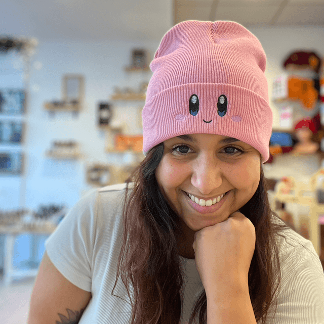 Bonnet Boule Rose