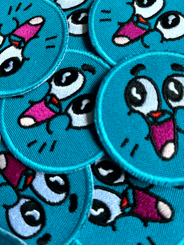 Ecusson Chat Bleu